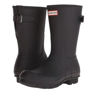 Hunter Women's Original Back Adjustable Short Rain Boots, WFS1013RMA 9W